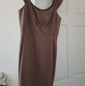 NY&C Sheath Work Dress - Brown